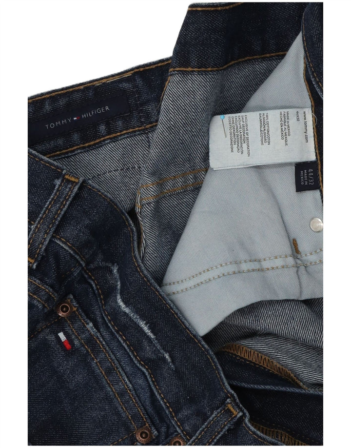 Tommy Hilfiger Herre Straight Jeans W44 L32 Blå Bomuld