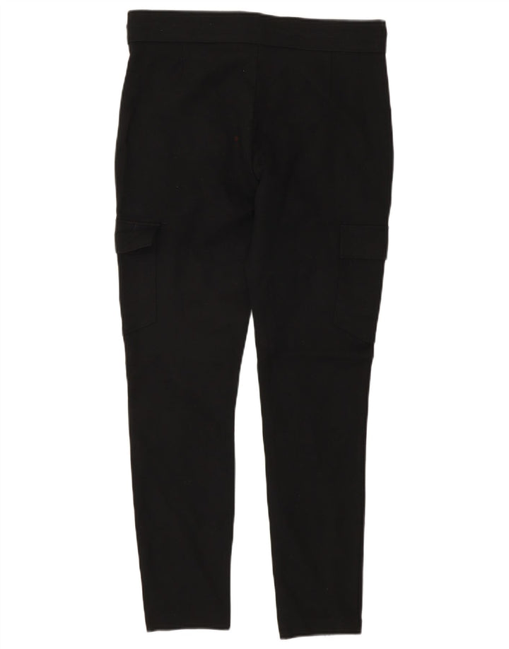 Zara Dame Slim Cargo Bukser Medium W26 L26 Sort Viscose