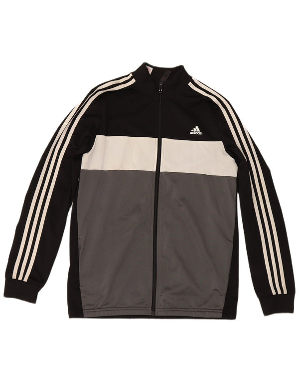 Adidas Boys Primegreen Tracksuit Topjakke 15-16 år Sort Colourblock