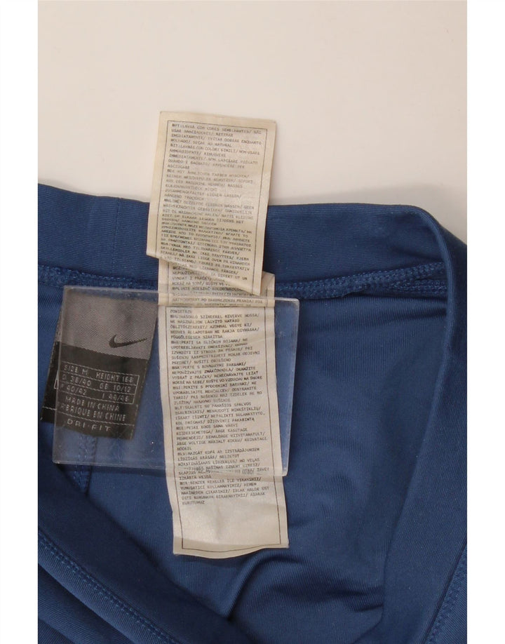 NIKE træningsdragtsbukser til kvinder UK 10/12 Medium Blue Colourblock Polyester