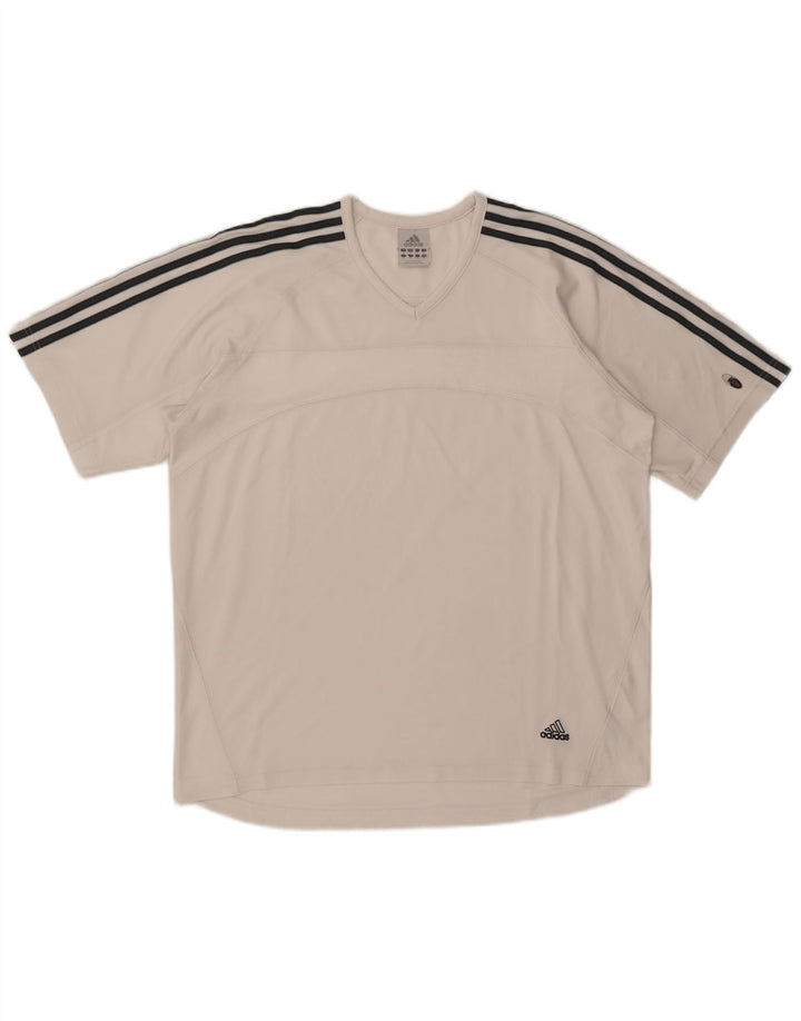 Adidas Herre Climacool T-Shirt Top XL Hvid Polyester