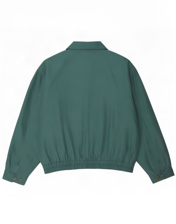 Vintage Bomberjakke til mænd UK 40 Large Green Silk