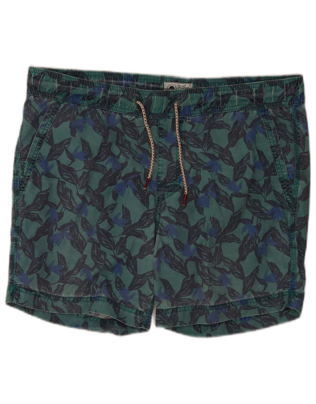 Fat Face Herre svømmeshorts Medium Grøn Geometrisk Bomuld