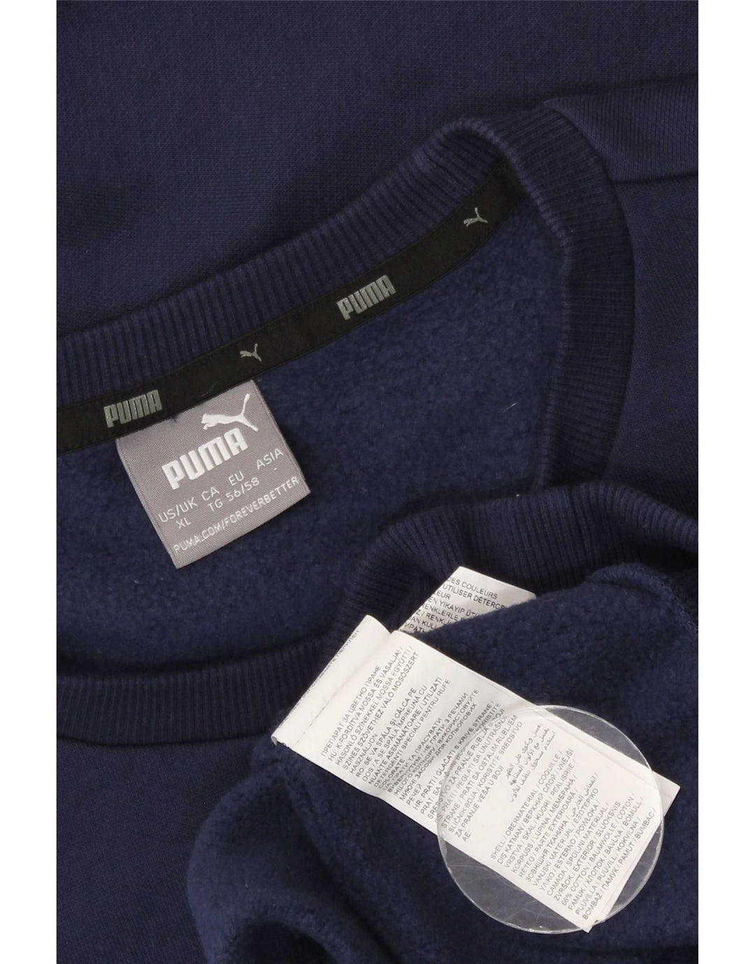 Puma Sweatshirt til mænd XL marineblå bomuld