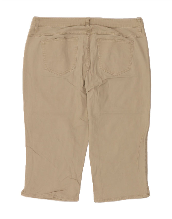 LEE Womens Riders Bermuda Shorts US 18 2XL W36 Beige Cotton Vintage Lee and Second-Hand Lee from Messina Hembry 