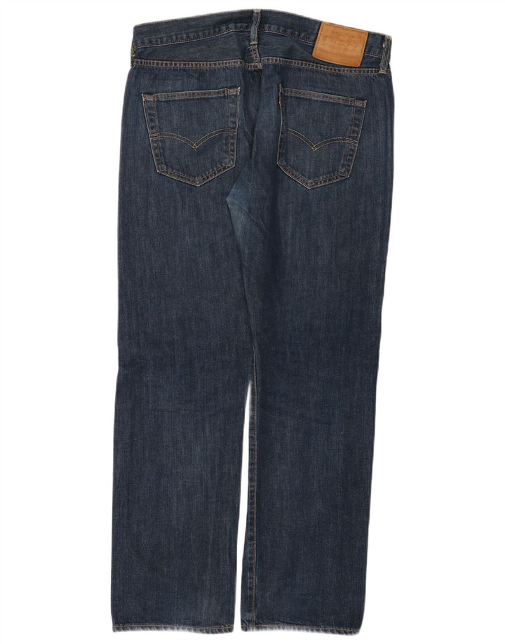 Levi's Herre 501 lige jeans W36 L30 blå bomuld