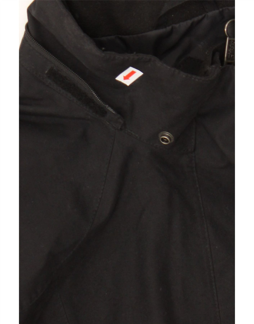 JACK WOLFSKIN Womens Windbreaker Coat UK 18/20 XL Black Polyester Vintage Jack Wolfskin and Second-Hand Jack Wolfskin from Messina Hembry 