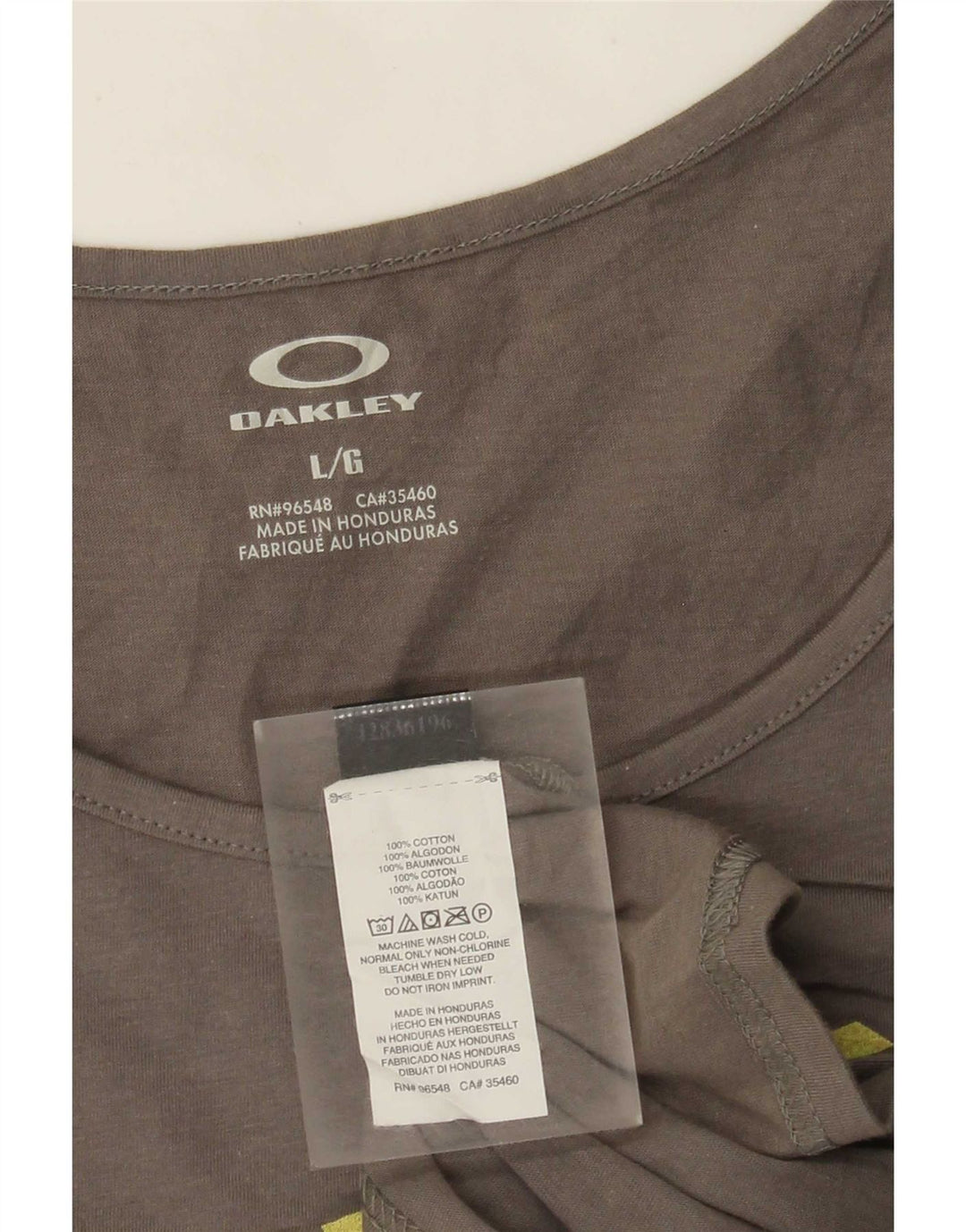 Oakley Herre Grafisk Vest Top Stor Grå Bomuld
