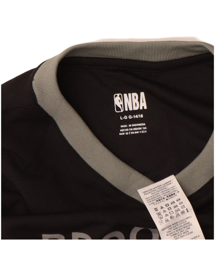 NBA Boys Brooklyn Nets Grafisk Vest Top 14-15 år Stor sort farveblok
