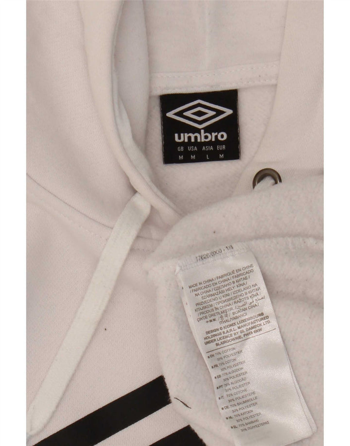 Umbro Herre Grafisk Hættetrøje Jumper Medium Hvid Bomuld