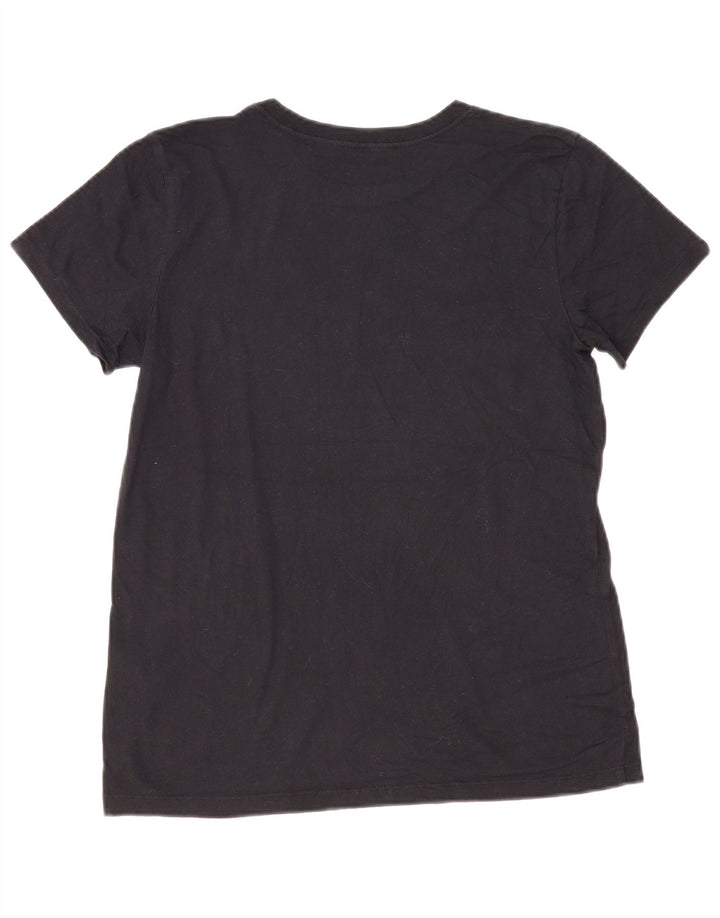 Under Armour Dame Grafisk T-Shirt Top UK 14 Medium Sort Bomuld