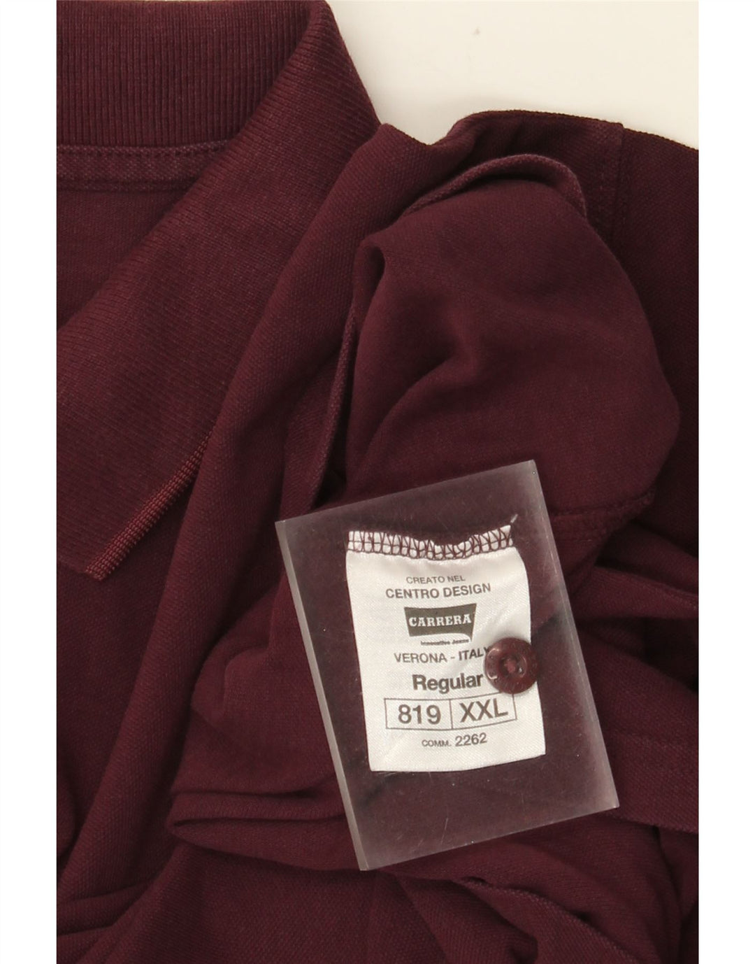 Carrera Herre Regular Polo Shirt 2XL Bourgogne bomuld