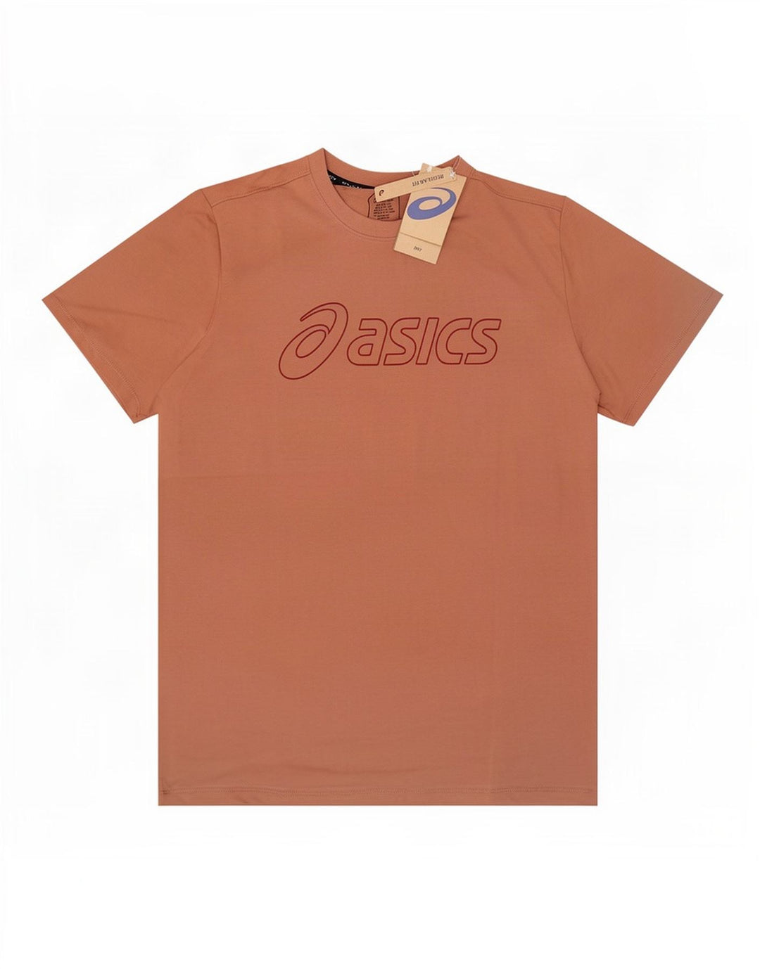 Asics Herre Grafisk T-Shirt Top Stor Brun Bomuld