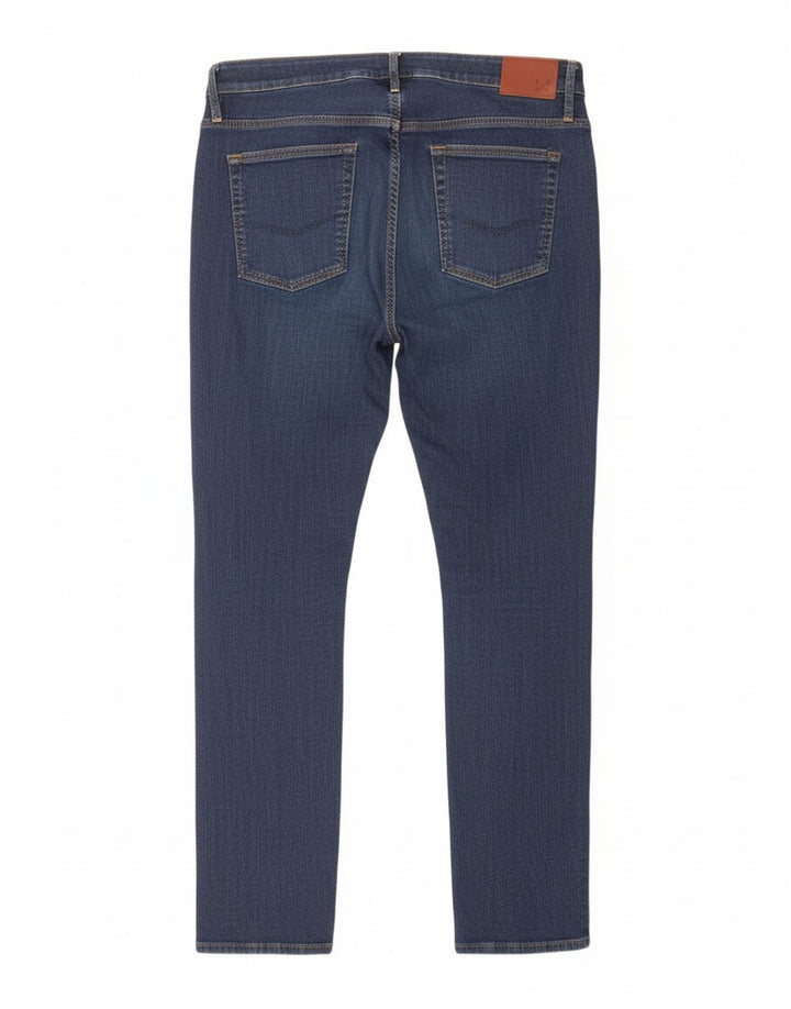 CREW CLOTHING Womens Slim Jeans W36 L32 Navy Blue Cotton