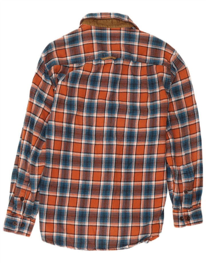 Orvis Herre flannelskjorte lille orange ternet bomuld