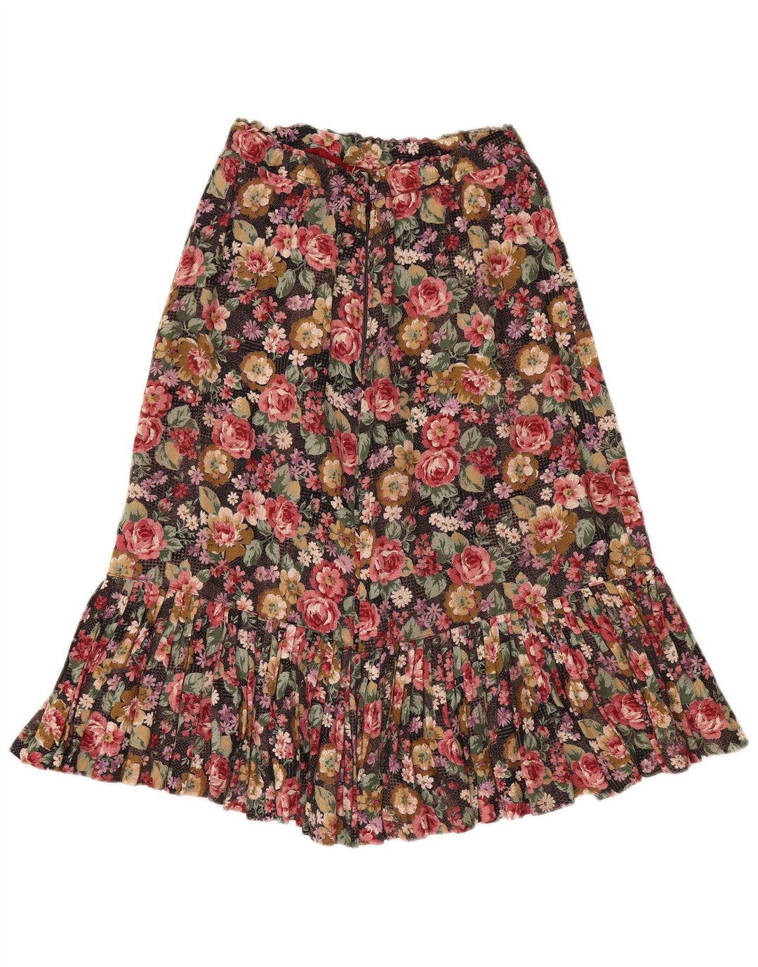 Vintage A-Line nederdel til kvinder W28 Medium Multicolored Floral