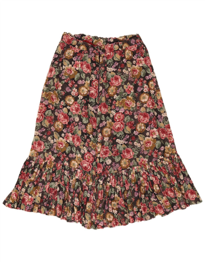 Vintage A-Line nederdel til kvinder W28 Medium Multicolored Floral