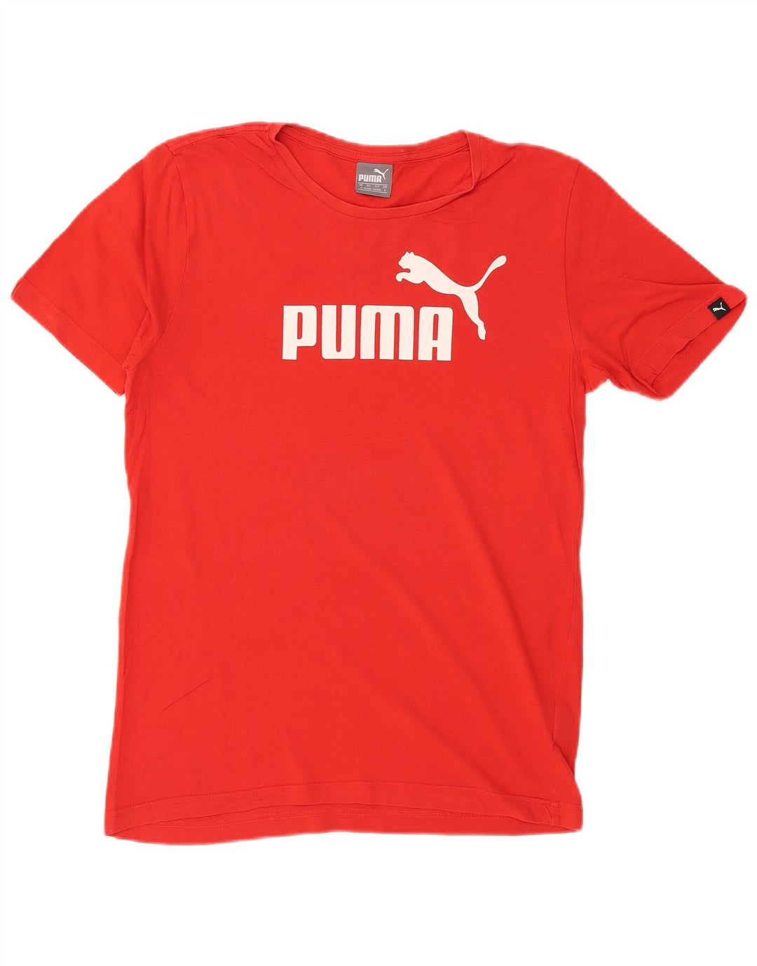 Puma Herre Grafisk T-Shirt Top Lille Rød Bomuld