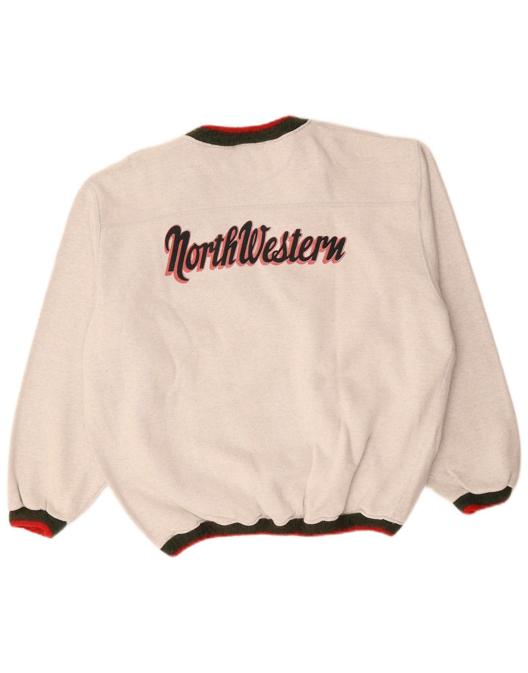 North Western Herre grafisk cardigan sweater XL Grå