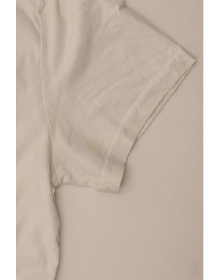 Jack Wills Herre grafisk T-shirt Top Medium Hvid Bomuld