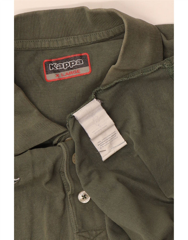 Kappa herre poloshirt XL Khaki Bomuld