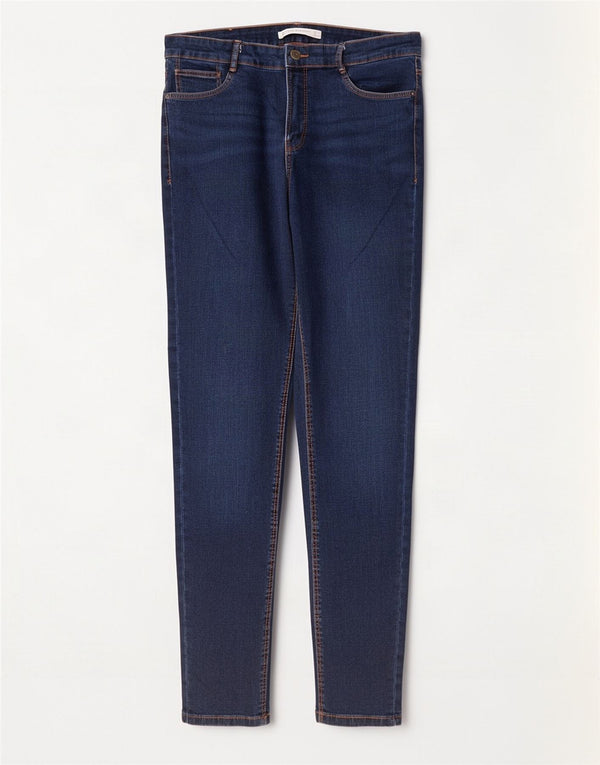 Zara Dame Trafaluc Skinny Jeans EU 42 Large W32 L28 Blå Bomuld