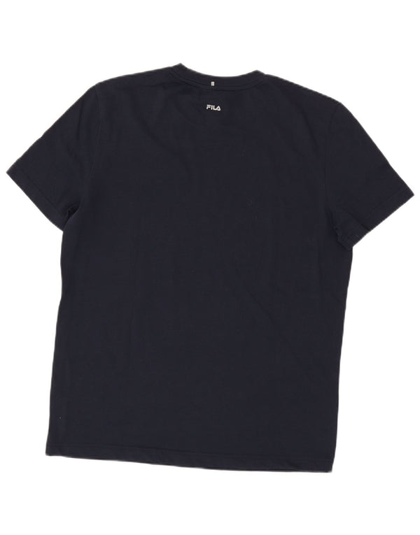 FILA Grafisk T-shirt til mænd, lille marineblå