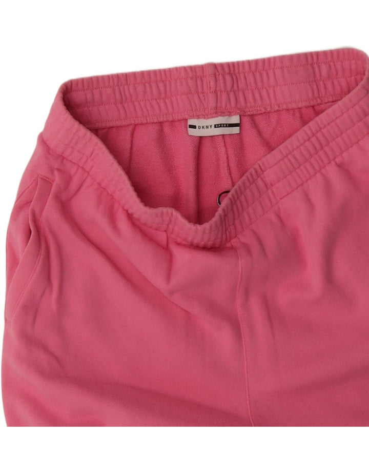 DKNY Womens Tracksuit Trousers Joggers UK 14 Large  Pink Vintage Dkny and Second-Hand Dkny from Messina Hembry 