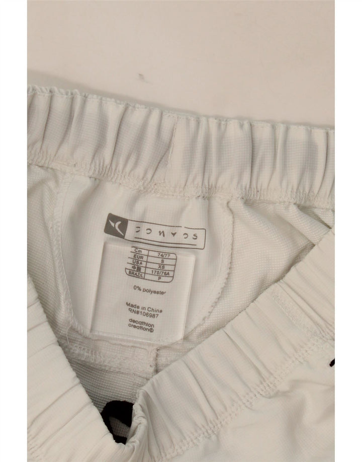 VINTAGE Mens Sport Shorts Small White Vintage Vintage and Second-Hand Vintage from Messina Hembry 