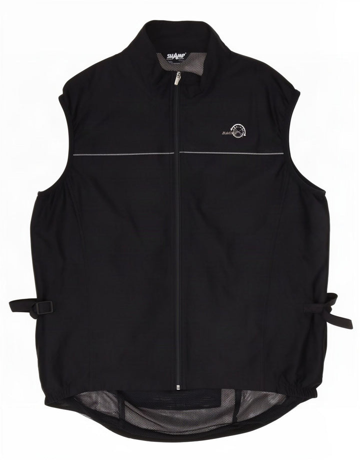 Shamp Herre Racer Gilet UK 40 Stor Sort Polyester