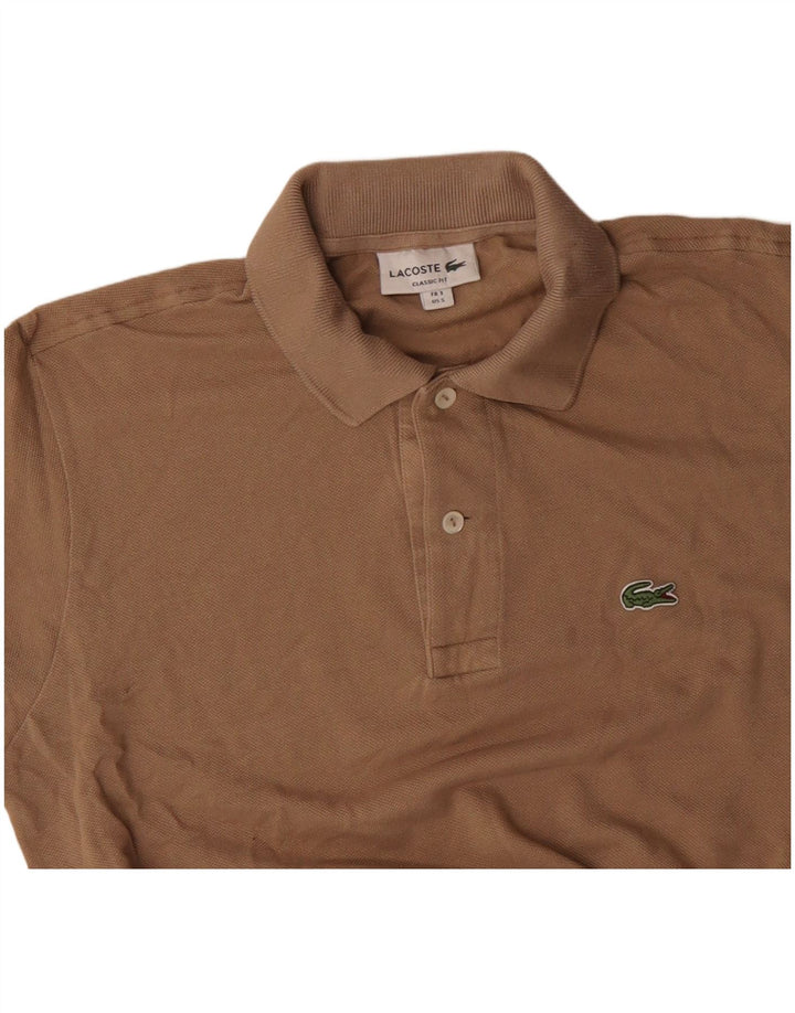 Lacoste Herre Classic Fit Polo Shirt Størrelse 3 Lille Beige Bomuld