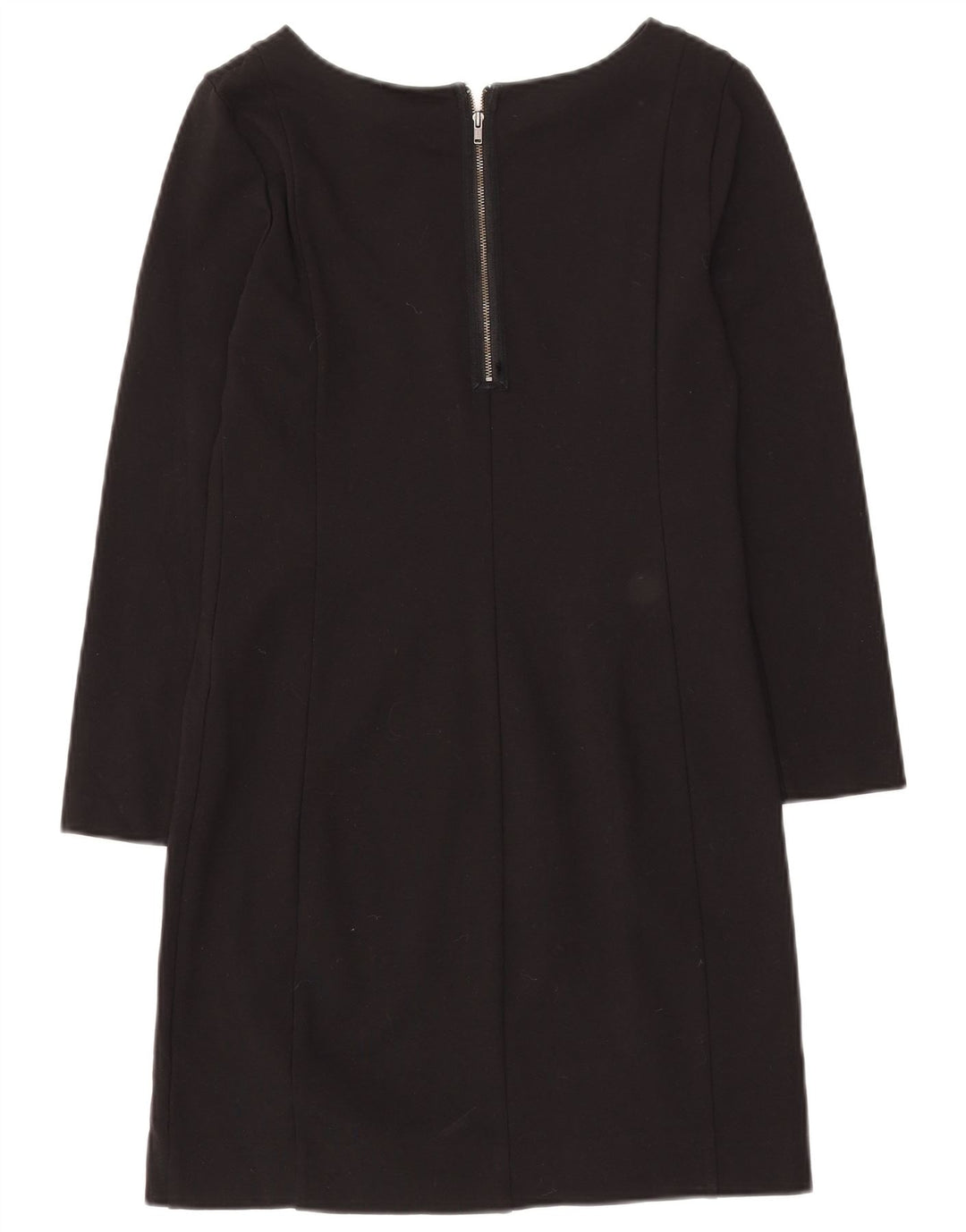 J. Crew Dame Langærmet Skift Kjole UK 2 2XS Sort Viscose