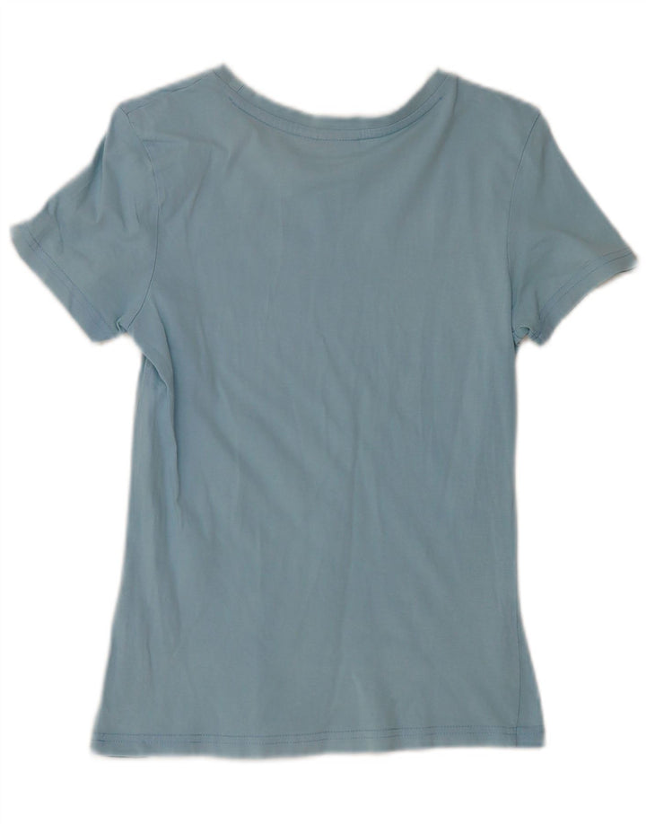 Puma Graphic T-Shirt Top UK 10 Small Blue