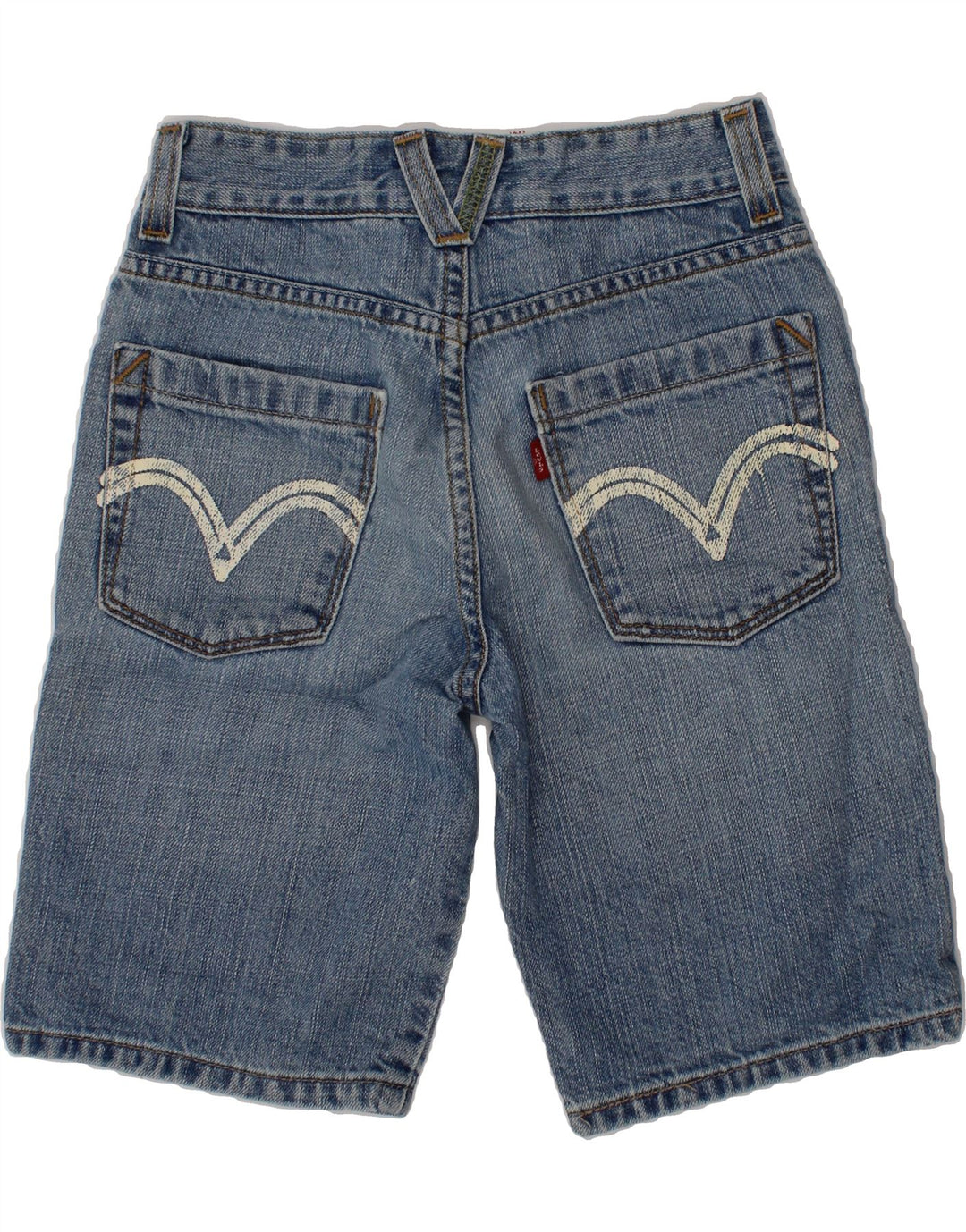 LEVI'S Boys Denim Shorts 7-8 Years W24  Blue Cotton Vintage Levi's and Second-Hand Levi's from Messina Hembry 