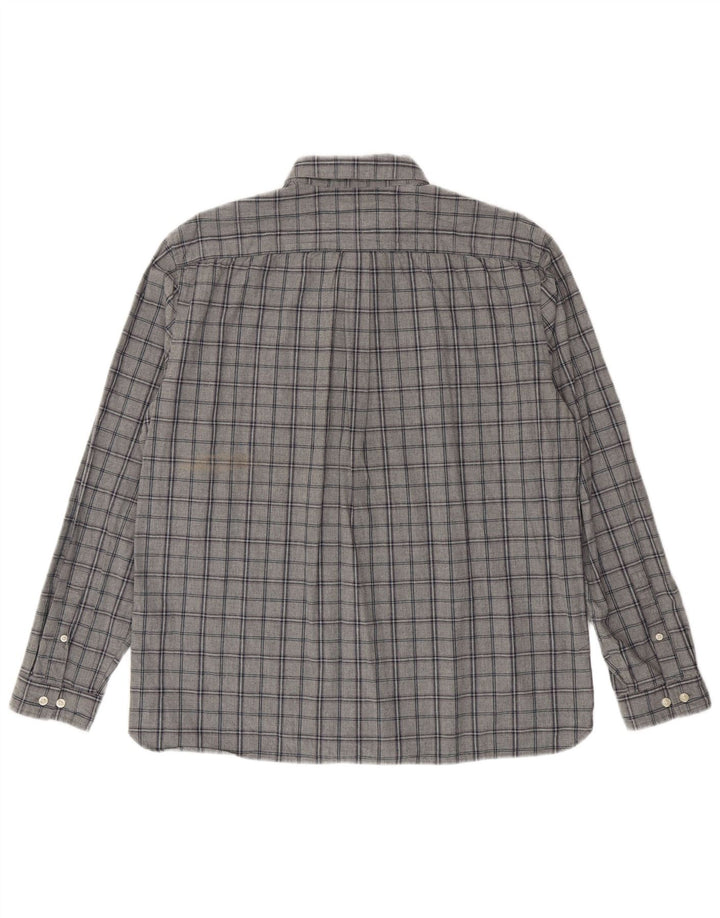Jack Wills Herre Classic Fit skjorte XL Grå ternet bomuld