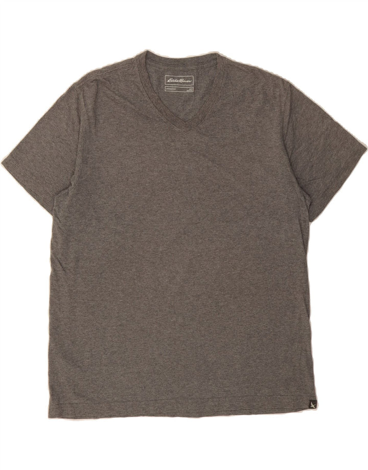 EDDIE BAUER Mens T-Shirt Top Large Grey Cotton Vintage Eddie Bauer and Second-Hand Eddie Bauer from Messina Hembry 