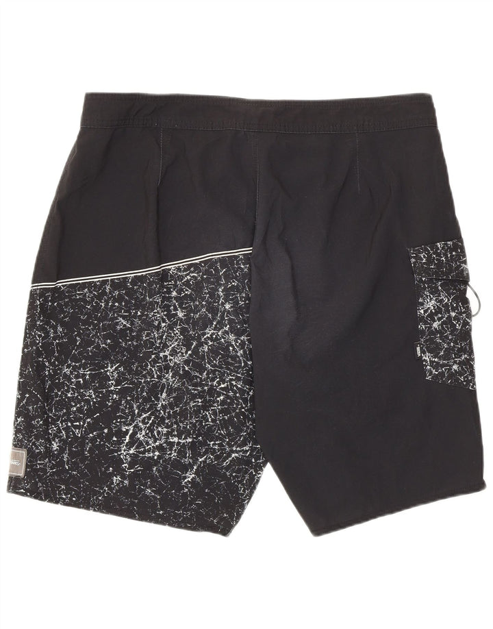 Vans Badeshorts med abstrakt mønster til mænd mellem sort polyester