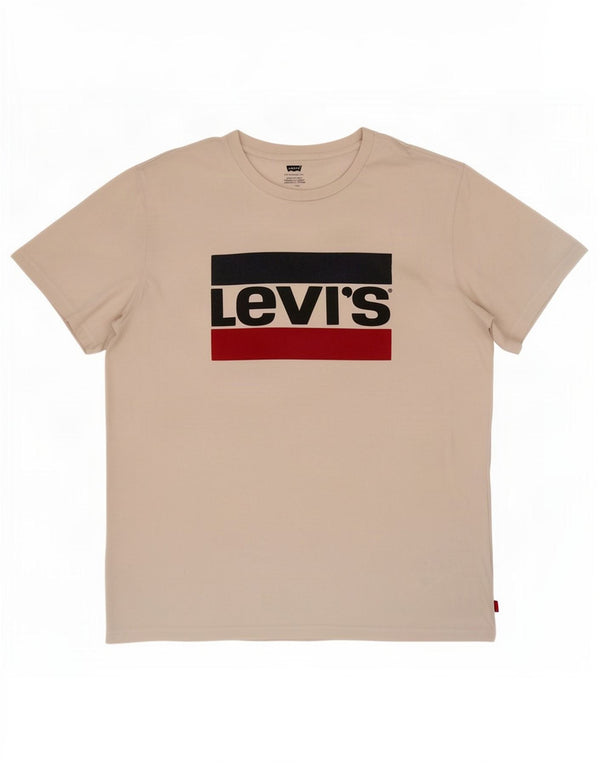 Levi's Mens Graphic T-Shirt Top Large White Cotton