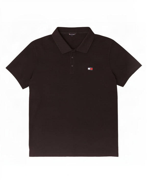 Tommy Hilfiger Herre Polo Shirt XL Sort Bomuld