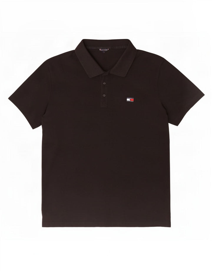 Tommy Hilfiger Herre Polo Shirt XL Sort Bomuld