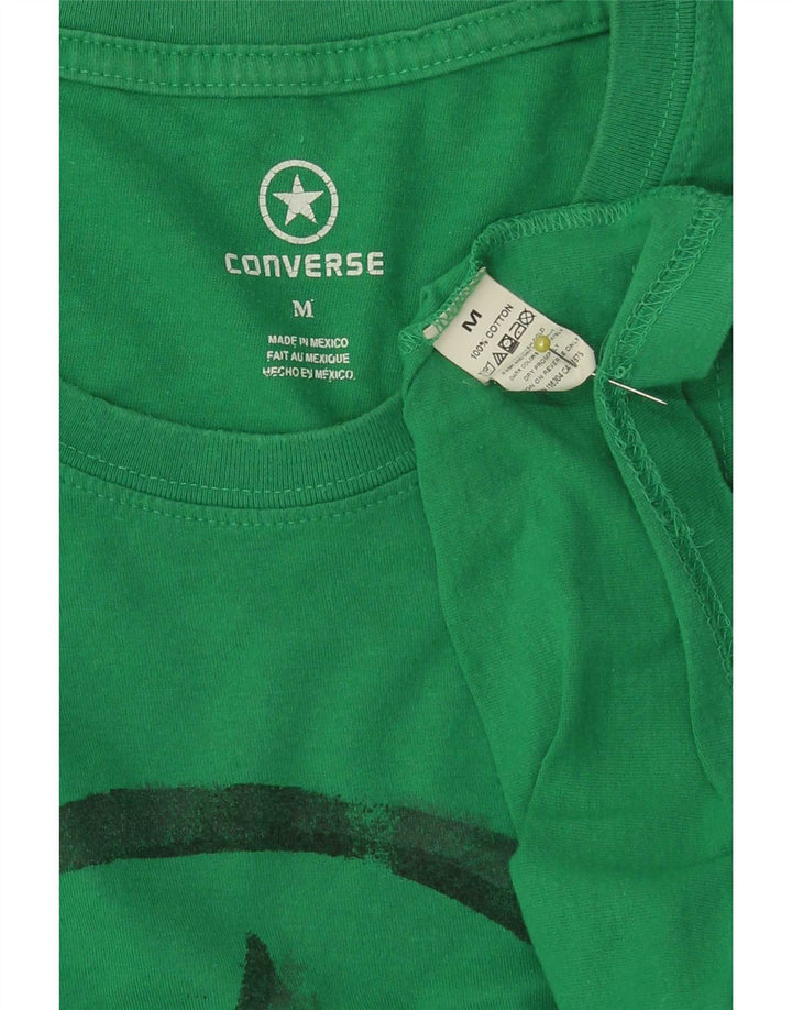 Converse Grafisk T-shirt til mænd, mellemgrøn bomuld
