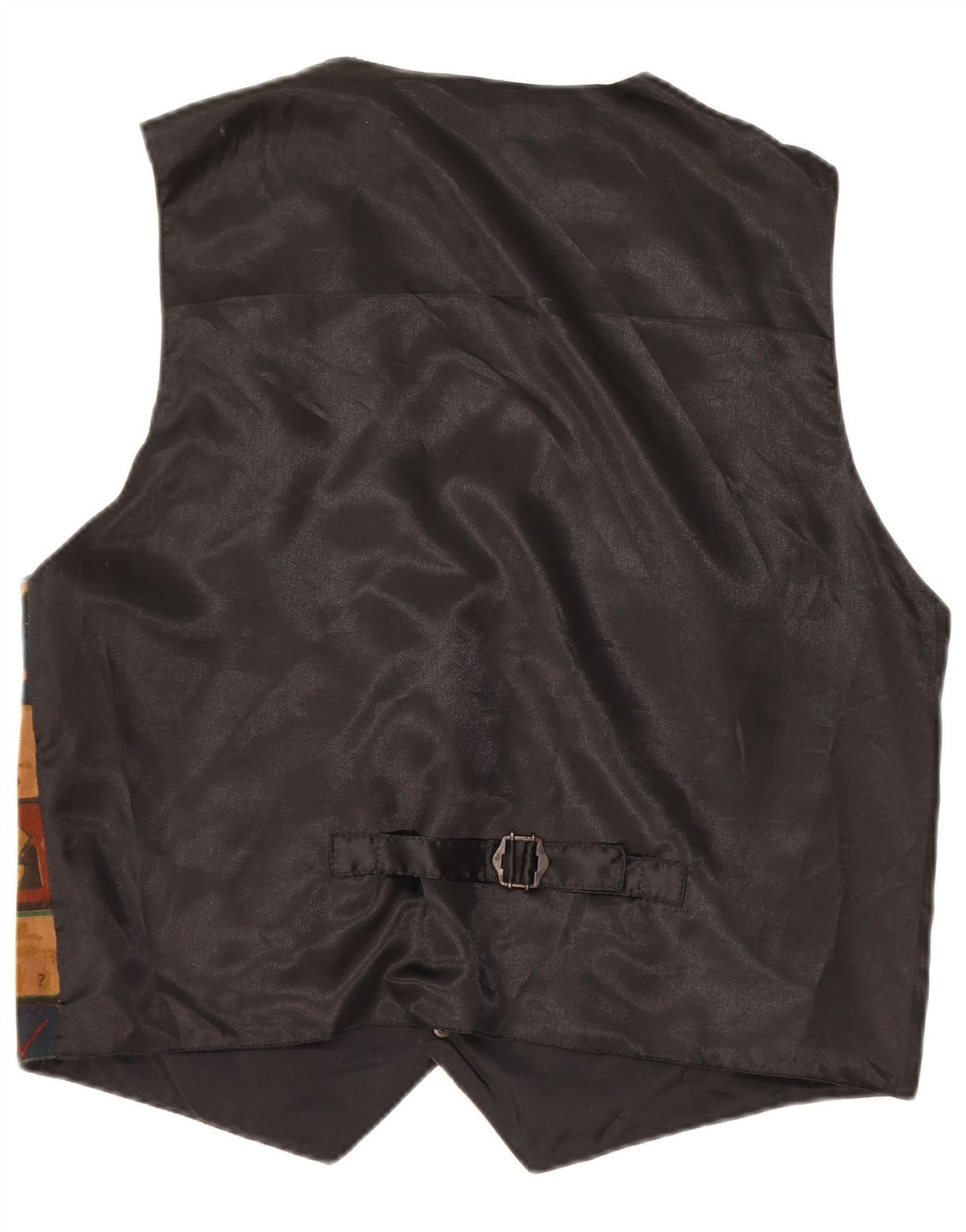 C & A Herre ruskindsvest Stor flerfarvet patchwork læder