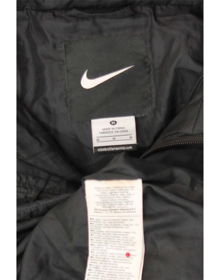 Nike Herre grafisk polstret jakke UK 38 Medium Sort Polyester