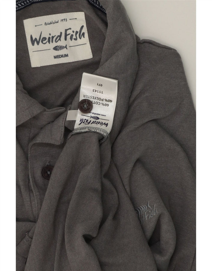 Weird Fish Herre poloshirt mellemgrå bomuld