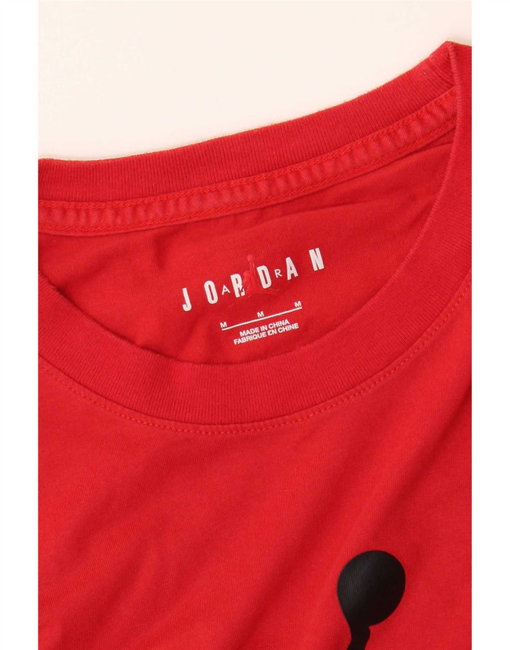 Jordan Herre grafisk T-shirt Top Medium Rød