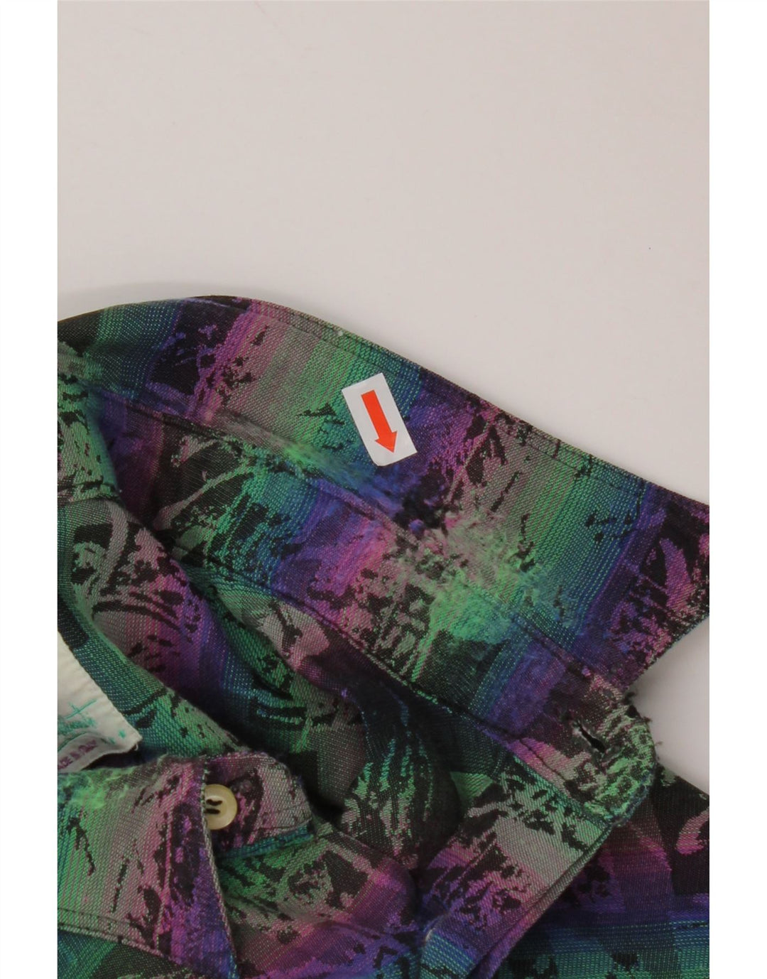 EMOZIONI skjorte med abstrakt mønster til mænd, stor flerfarvet bomuld