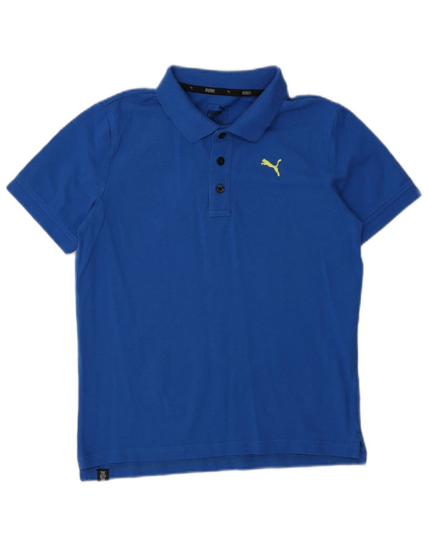 Puma Boys Polo Shirt 11-12 Years Blue Sports