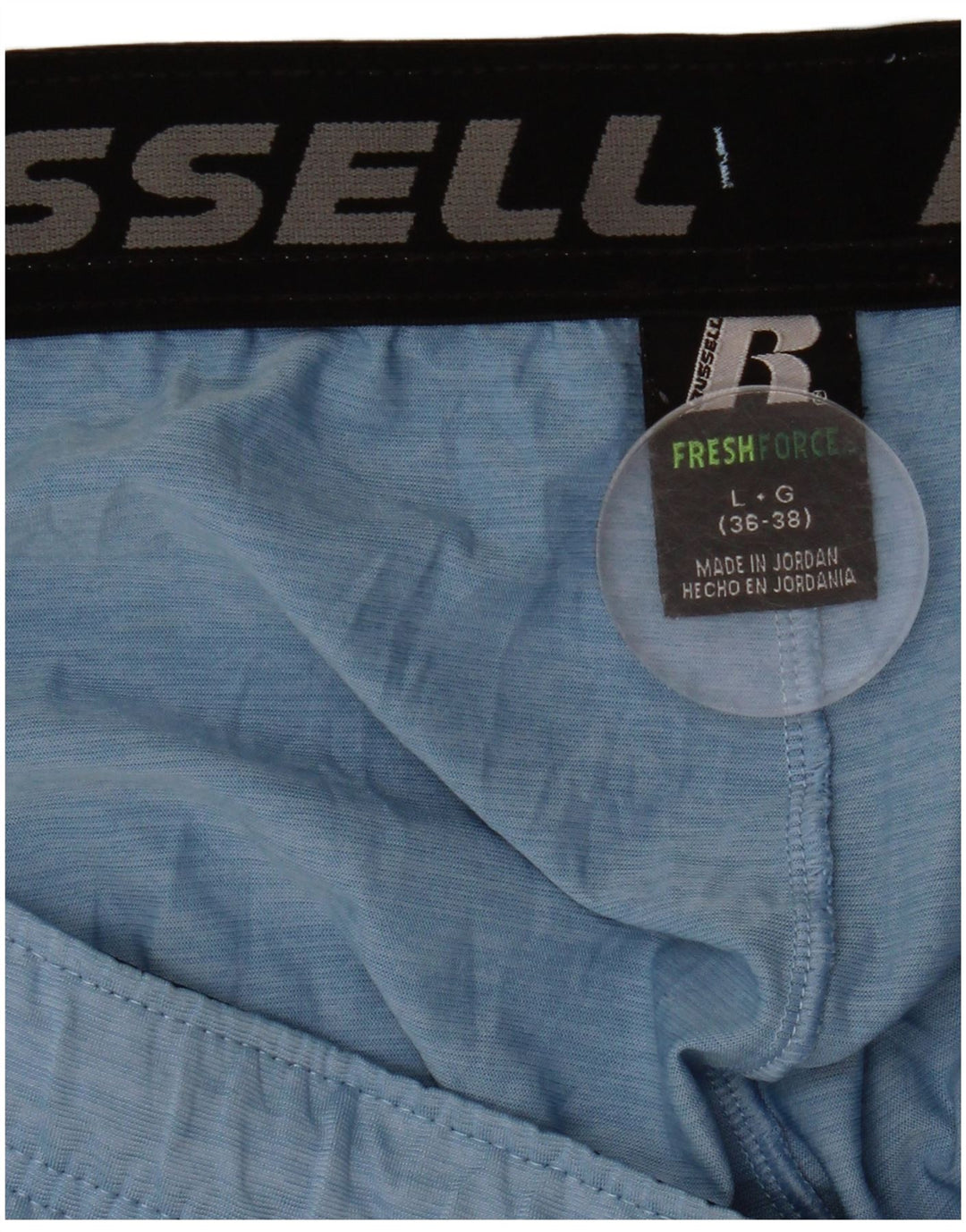 RUSSELL ATHLETIC Herre Dri-Power sportsshorts Stor blå farveblok
