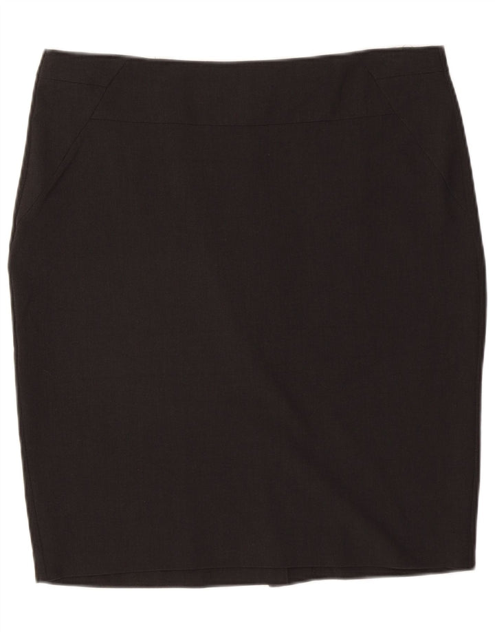 Marks & Spencer Pencil Nederdel til kvinder UK 16 Large W34 Grå Polyester