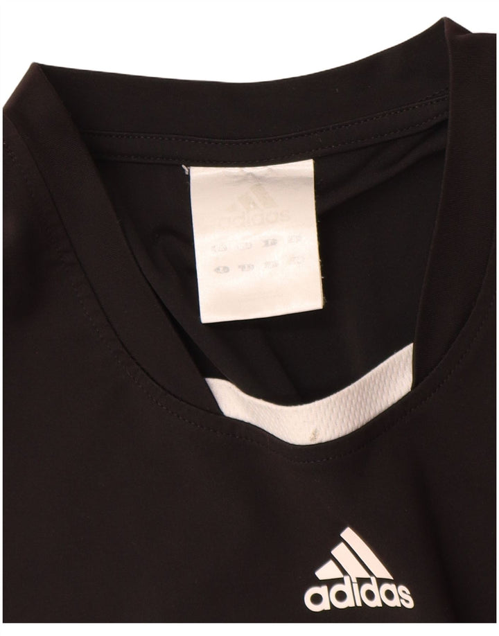 Adidas Herre T-Shirt Top XL Sort Colourblock Polyester